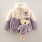 Stylish Girls Jacket with a Cuddly Friend