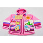 Children's Full Zip Applique Sweater Hoodie Jacket