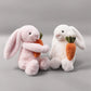 Poppy the Bunny 🌸Plush – Soft Bunny with Carrot (12”)