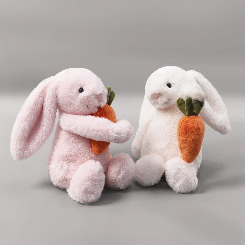 Poppy the Bunny 🌸Plush – Soft Bunny with Carrot (12”)
