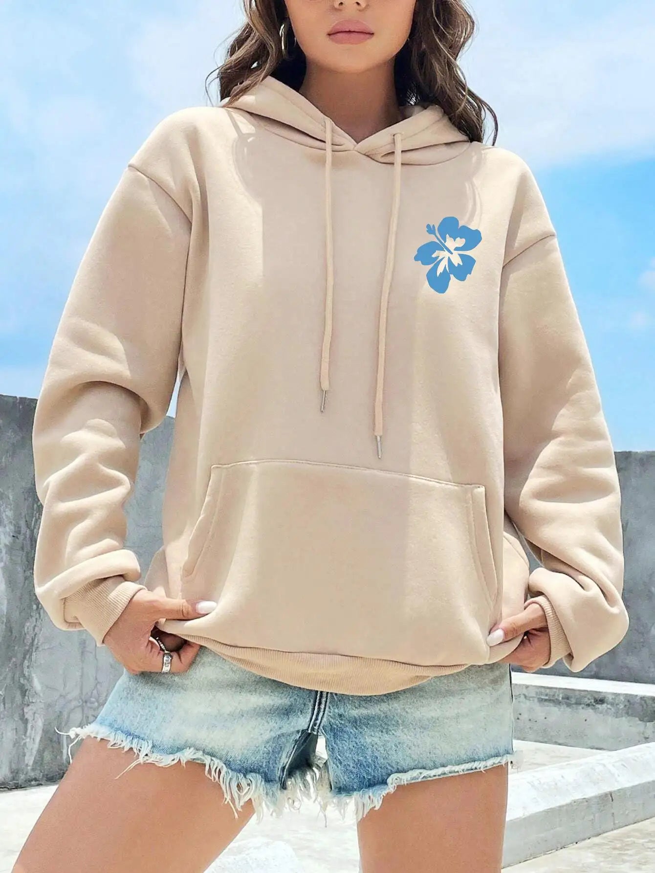 Ocean Beach Women's Vintage Style Hoodie