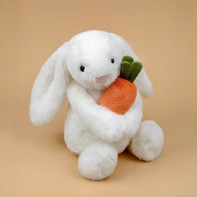 Poppy the Bunny 🌸Plush – Soft Bunny with Carrot (12”)