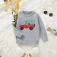 Boys Red Truck Christmas Sweater