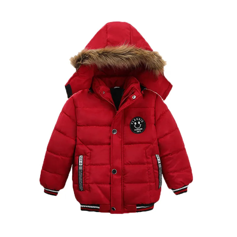 Children's Winter Coat Faux Fur Lined Hood