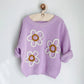 Floral Knit Girl's Sweater