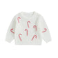 Candy Cane Knitted Christmas Sweater