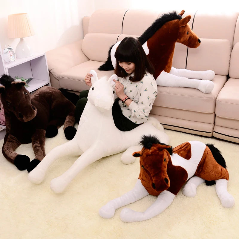 Extra Large Soft Plush Horse- Perfect for Cuddles and Playtime!