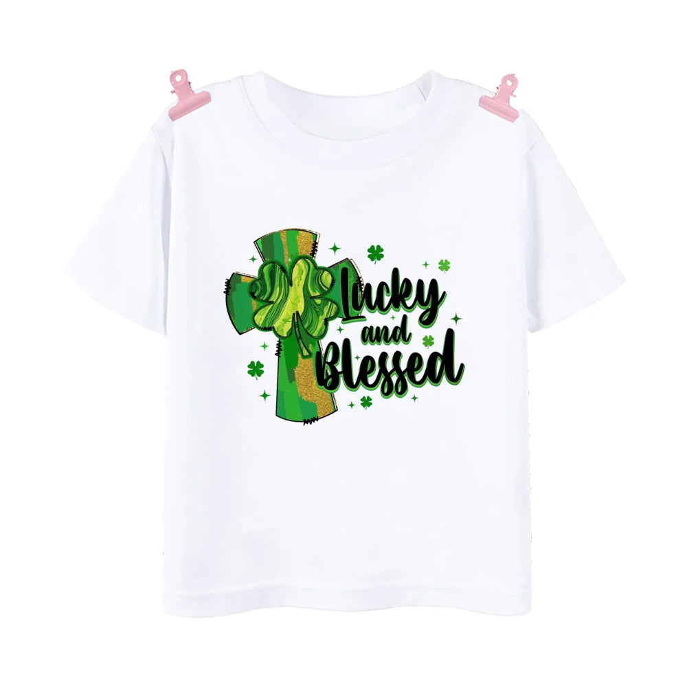 Happy Go Lucky Shamrock Tee – Toddler St. Patrick’s Day Shirt
