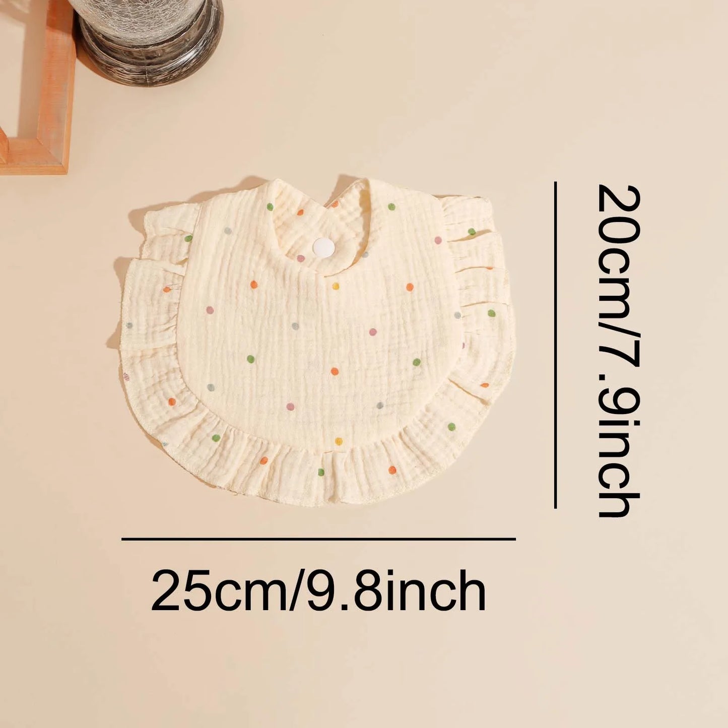 Vintage Floral Ruffle Bib Set – 3 Pack Baby Feeding Bibs