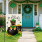 St. Patrick’s Day Dog Garden Flag – German Shepherd Lucky Pot of Gold Flag