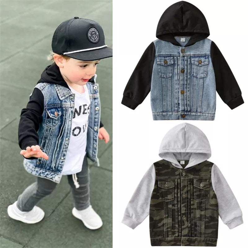 Children's Jean Jacket Hoodie