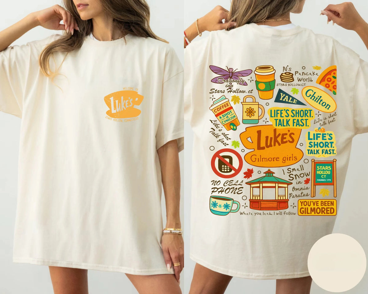 Vintage Gilmore Girls Stars Hollow Icons Graphic T-Shirt
