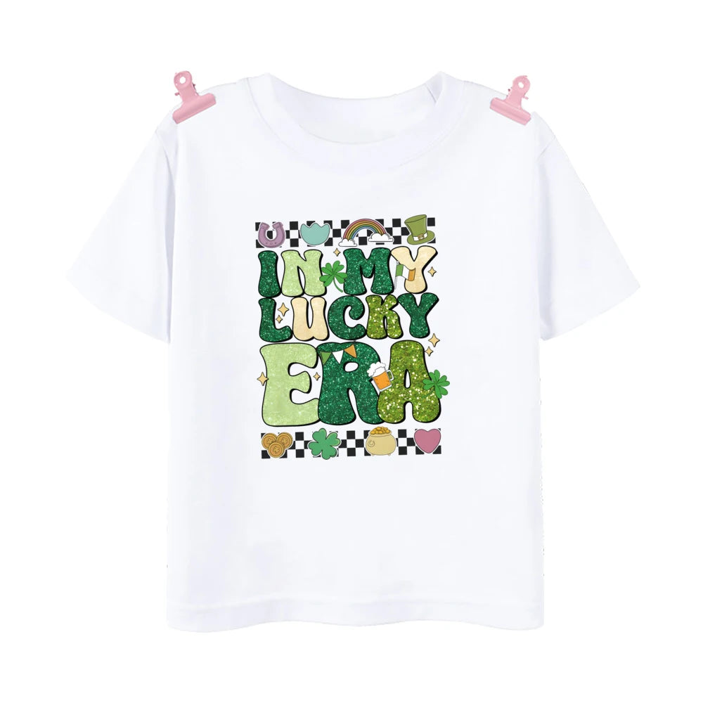 Happy Go Lucky Shamrock Tee – Toddler St. Patrick’s Day Shirt