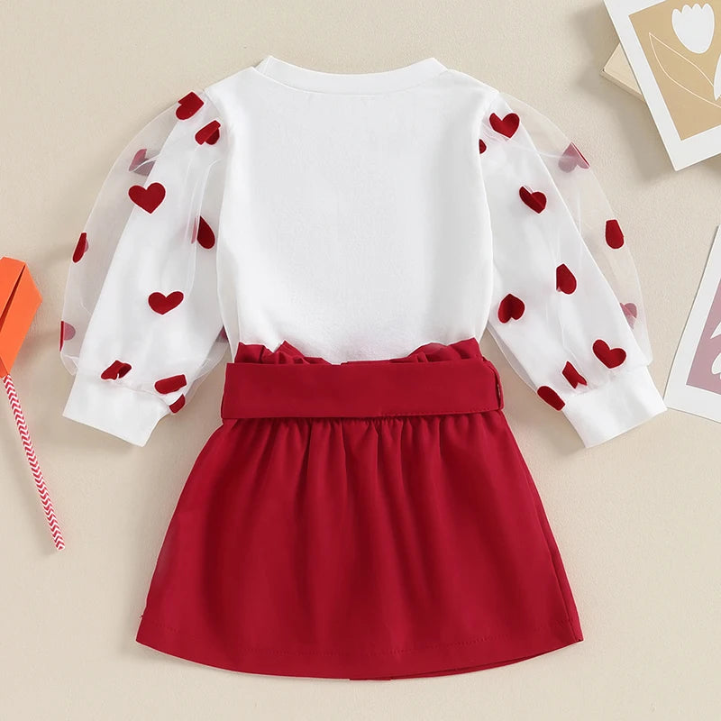 Girl's Valentine's Day 3 pc Heart Outfit