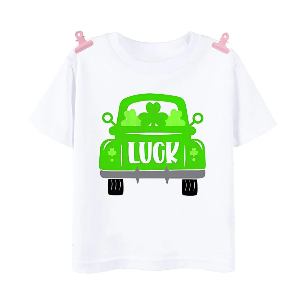 Happy Go Lucky Shamrock Tee – Toddler St. Patrick’s Day Shirt
