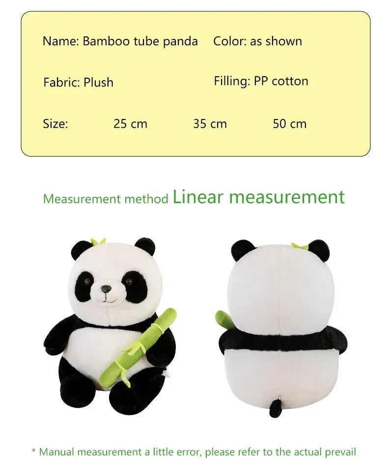 Bamboo Tube Panda Plushie