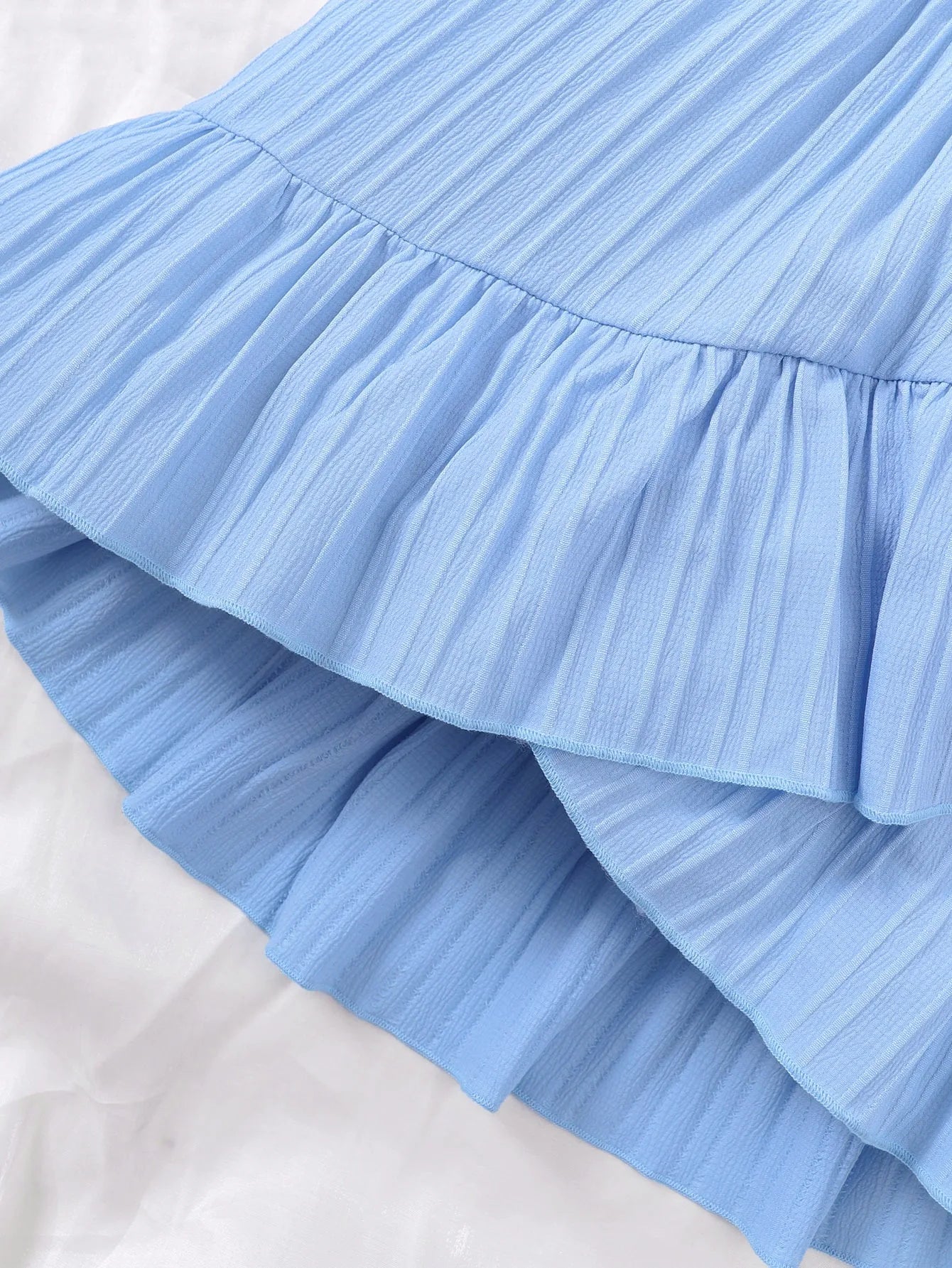 Girls Ruffle Crop Top & Skirt Set – Summer Party Outfit (8–12)