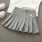 Girls Heart Pleated Skort – Athletic Style Skirt (Sizes 3T–16)