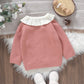 Girls Chicken Embroidered Cardigan