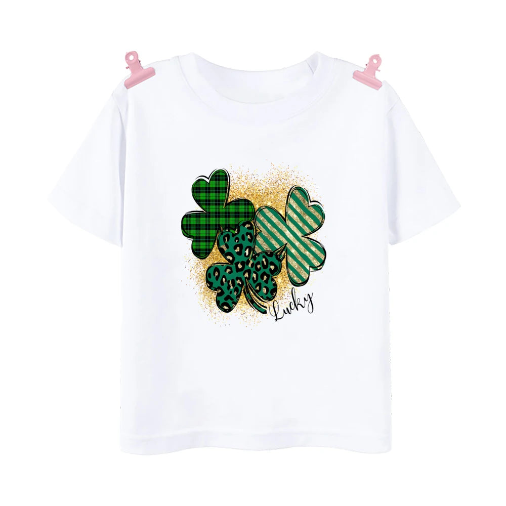 Happy Go Lucky Shamrock Tee – Toddler St. Patrick’s Day Shirt