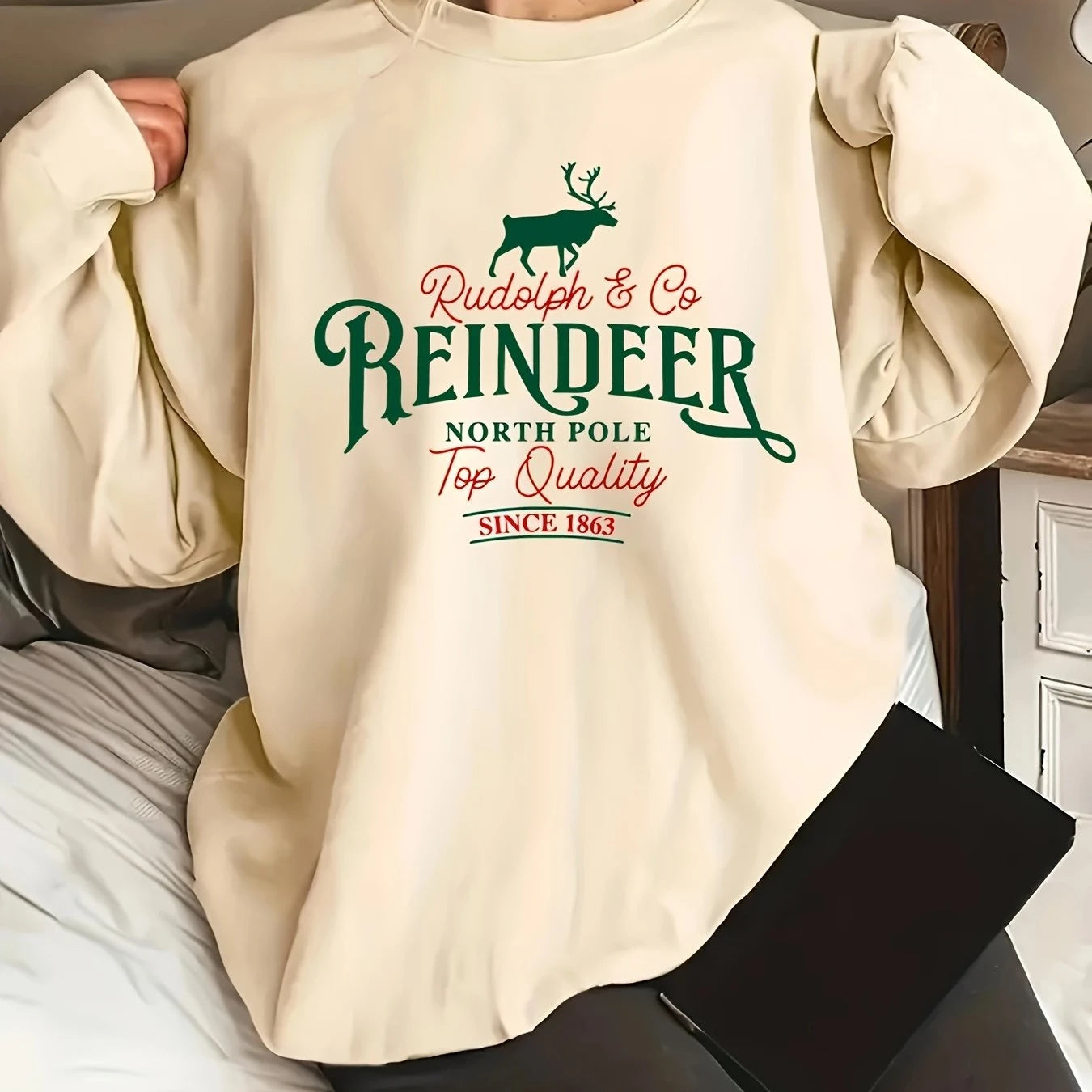 Rudolph & Co. Reindeer Womens Sweatshirt