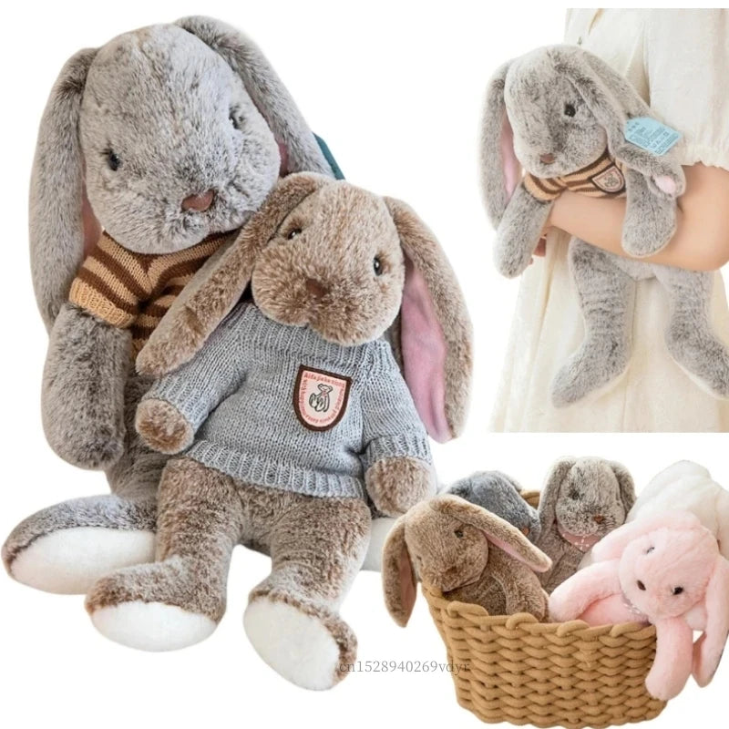 Heirloom Knit Sweater Bunny Plush – Soft Classic Stuffed Rabbit