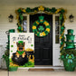 St. Patrick’s Day Dog Garden Flag – German Shepherd Lucky Pot of Gold Flag