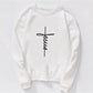 Jesus Print Womens Sweatshirt -Faith Over Fear Streetwear