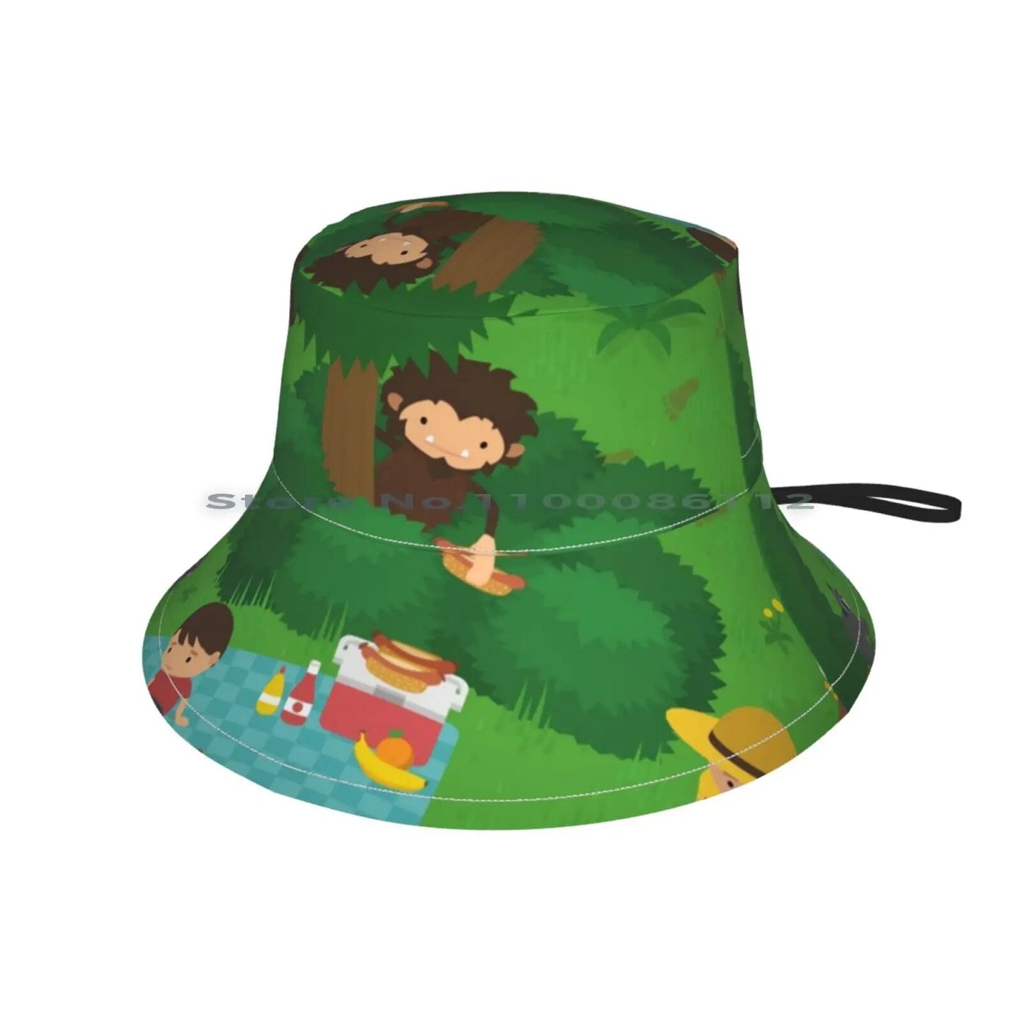 Sneaky Sasquatch Picnic Beanie and Bucket Hat