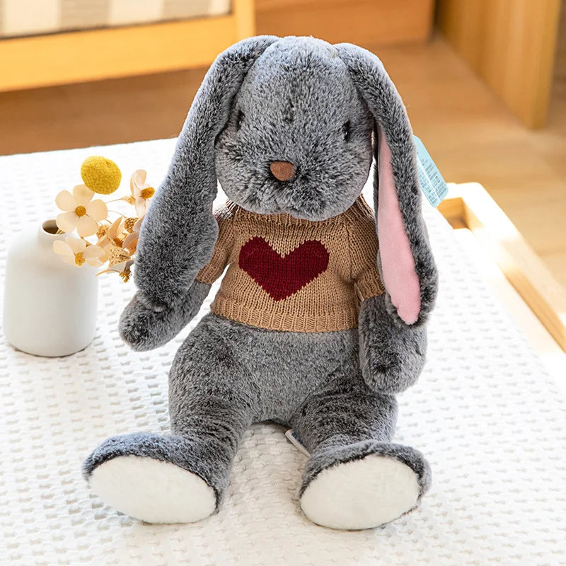 Heirloom Knit Sweater Bunny Plush – Soft Classic Stuffed Rabbit