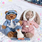 Cozy Winter Friends Plush – Bear or Bunny in Snowsuit (12–14”)