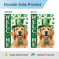St. Patrick’s Day Golden Retriever Garden Flag – Welcome Shamrock Dog Flag