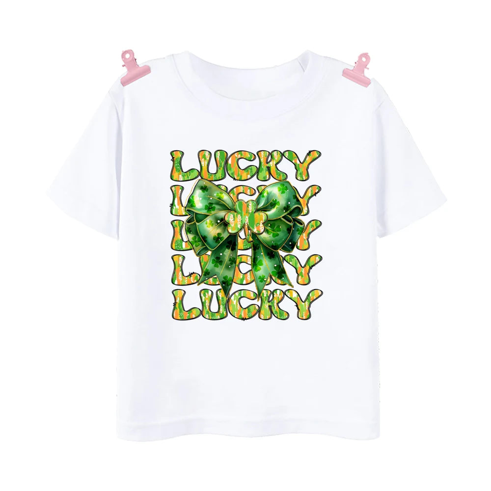Happy Go Lucky Shamrock Tee – Toddler St. Patrick’s Day Shirt