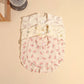 Vintage Floral Ruffle Bib Set – 3 Pack Baby Feeding Bibs
