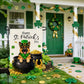 St. Patrick’s Day Dog Garden Flag – German Shepherd Lucky Pot of Gold Flag