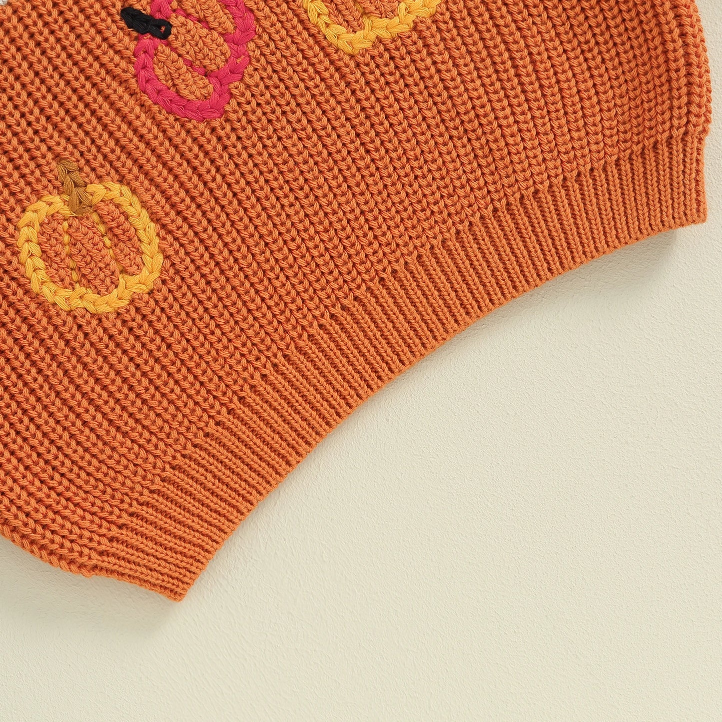 Baby Pumpkin Fall Halloween Knitted Sweater