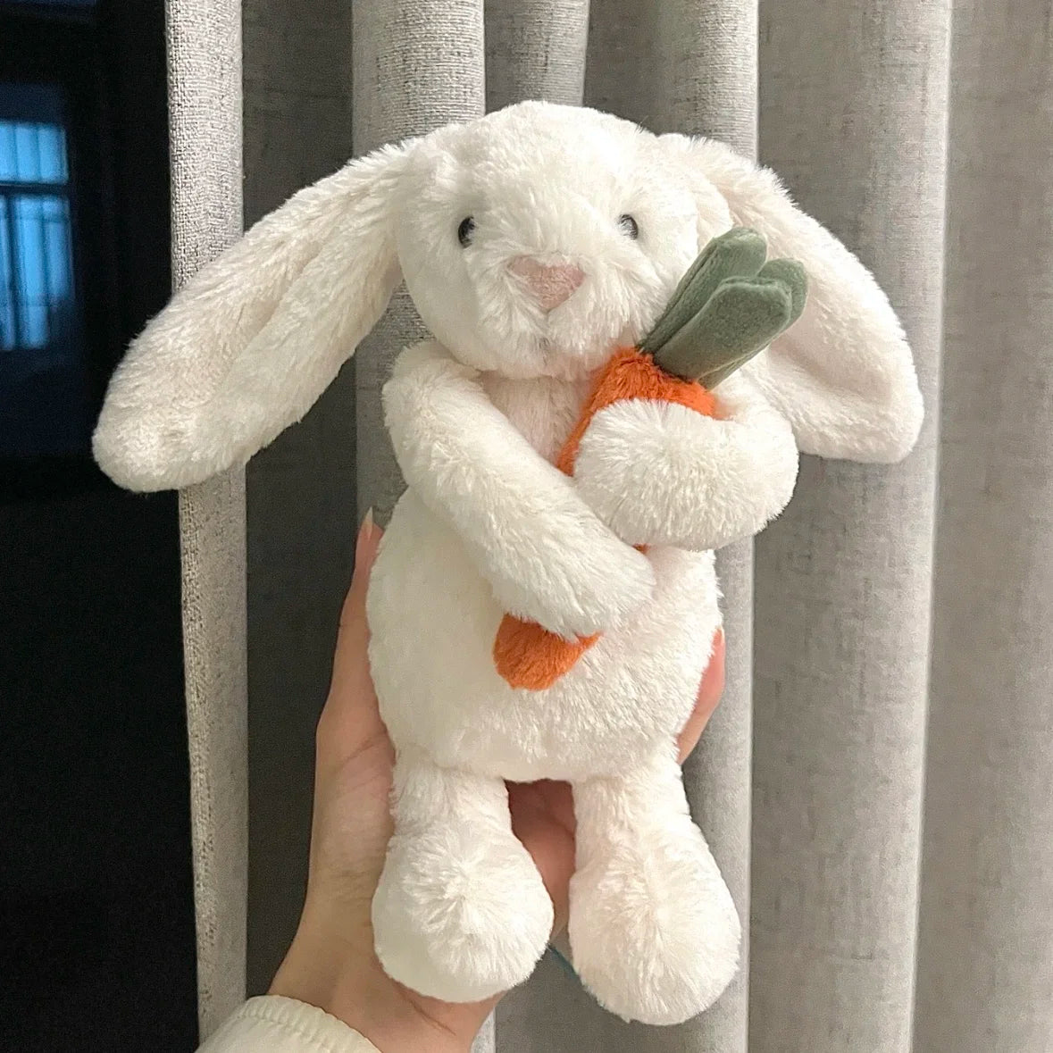 Poppy the Bunny 🌸Plush – Soft Bunny with Carrot (12”)