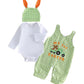 🐣 My First Easter Baby Romper Set – Bunny Hat Outfit