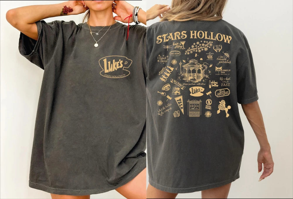 Stars Hollow Icons Graphic T-Shirt