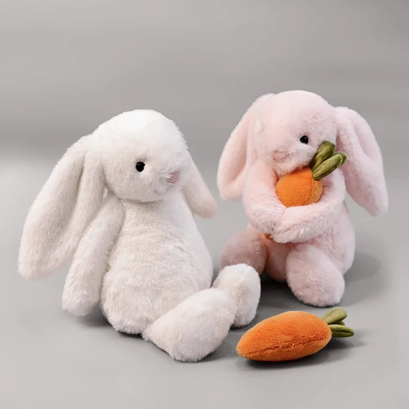 Poppy the Bunny 🌸Plush – Soft Bunny with Carrot (12”)