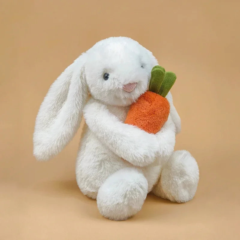 Poppy the Bunny 🌸Plush – Soft Bunny with Carrot (12”)