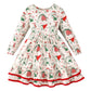 Girls Christmas Holly Dress