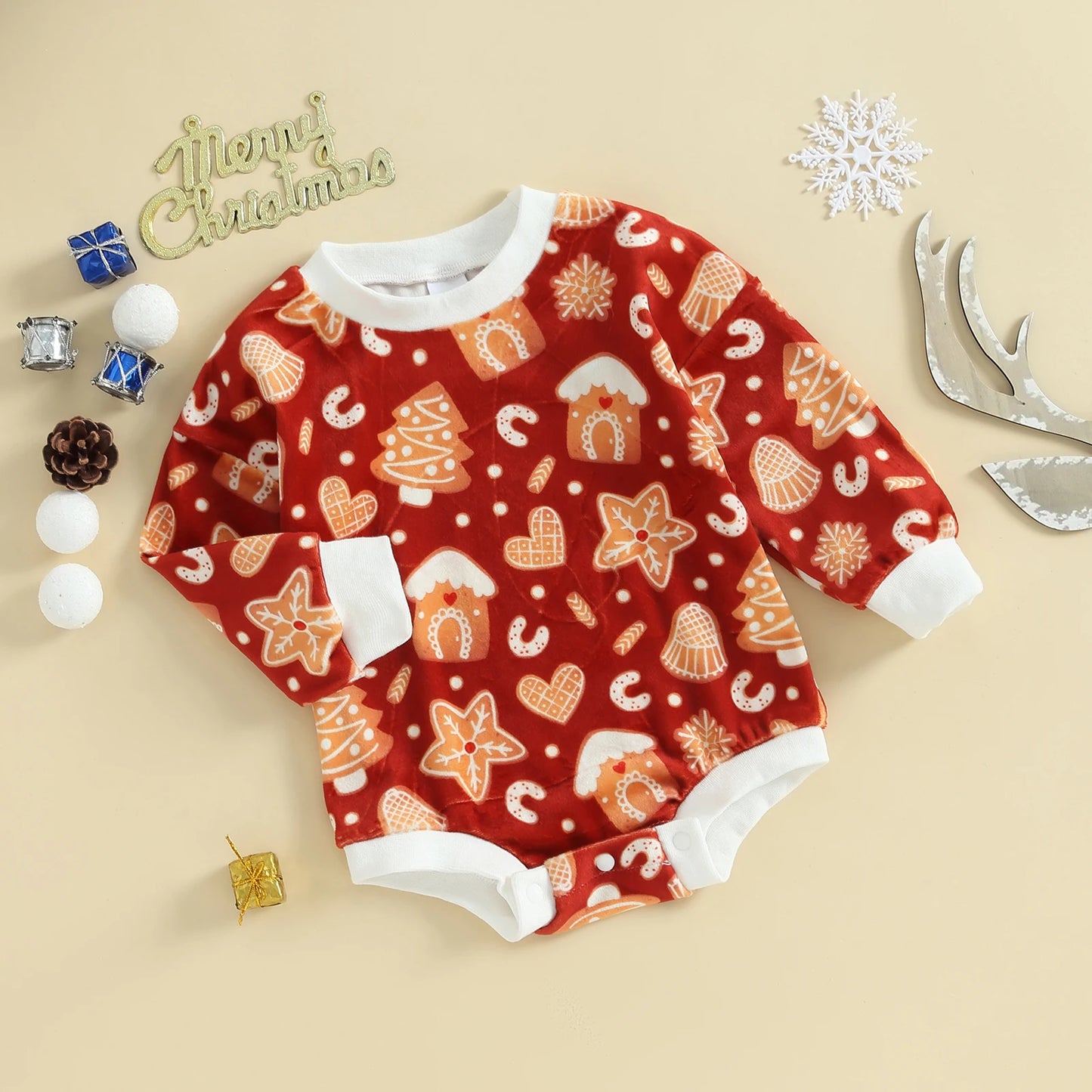 Christmas Long Sleeve Onesie/Romper