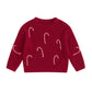 Candy Cane Knitted Christmas Sweater