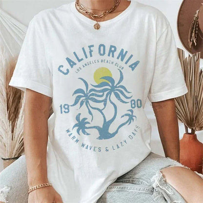 California Summer Palm Trees Women's Tee
