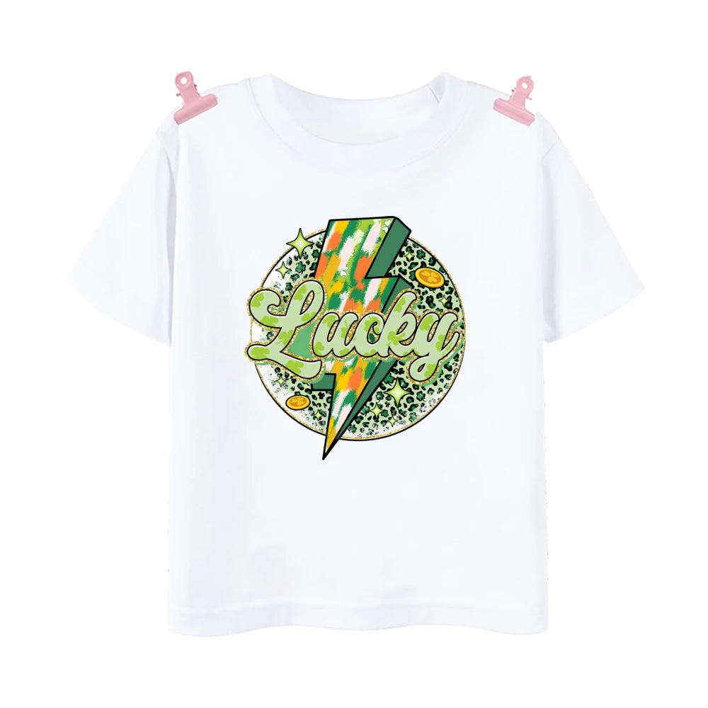 Happy Go Lucky Shamrock Tee – Toddler St. Patrick’s Day Shirt