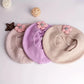 Sweet Blossom Knit Beret – Soft Flower Toddler Hat