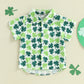 Lucky Shamrock Button-Up – Toddler St. Patrick’s Day Shirt