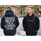 Mens Living Proof of a Loving God Hoodie