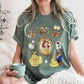 Beauty The Beast Floral Tale as Old as Time Disney Princess Belle T-Shirt
